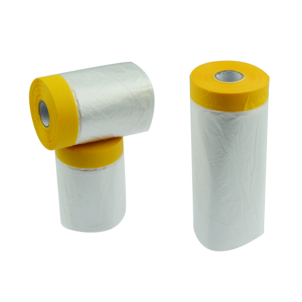 Pre-Taped Masking Film For Concrete Wall